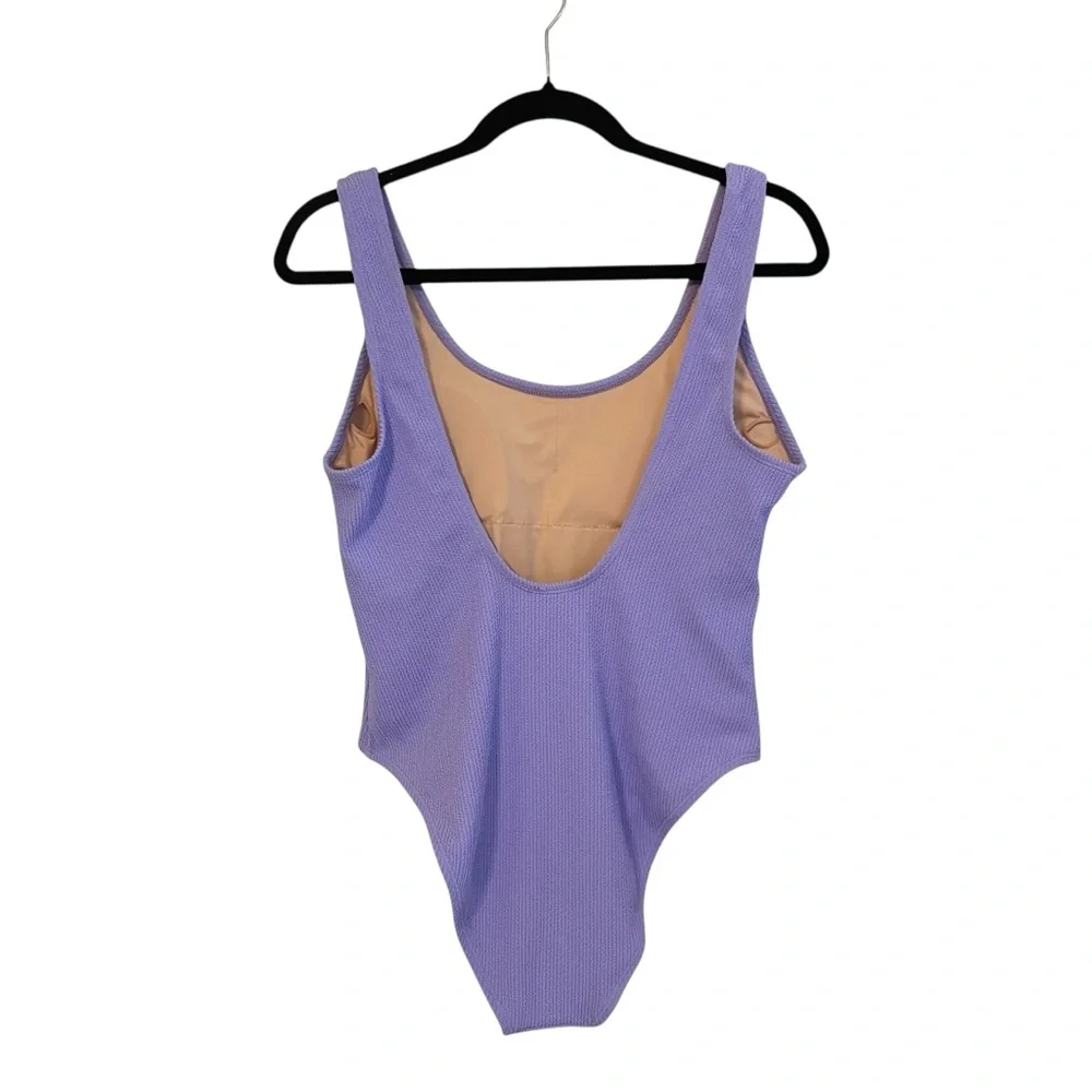 Cotton On Lavender Scoop Back Cheeky One‎ Piece Swimsuit NWT Large